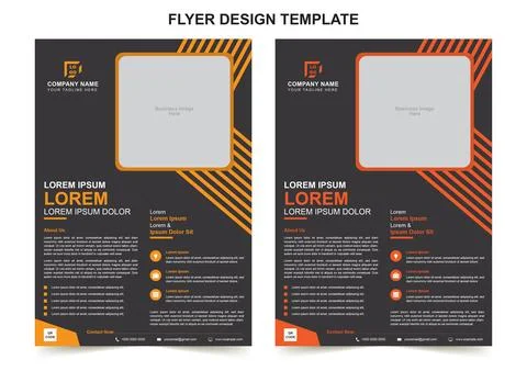 Creative Business Flyer Template Stock Illustration