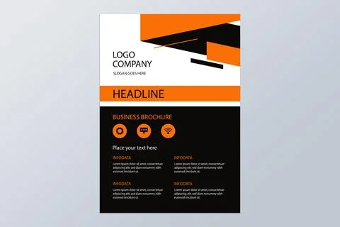 Creative business flyer template Illustrazione stock