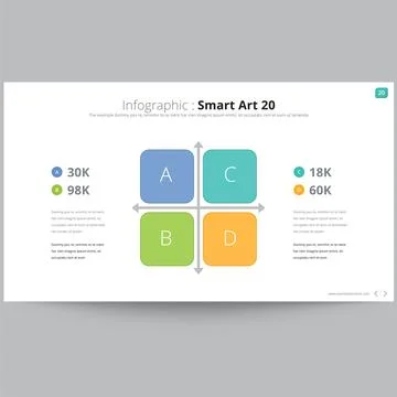 Creative Business Infographic Template with Icons and Charts Stock Illustration