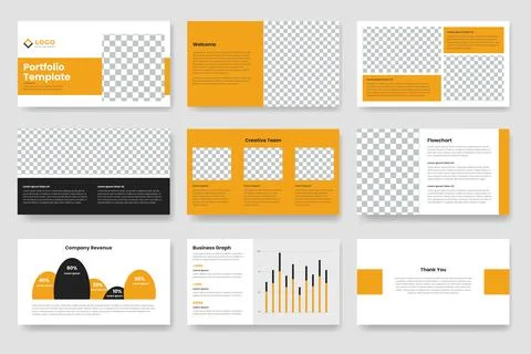 Creative Business Plan PowerPoint presentation slides template or corporate.. Stock Illustration