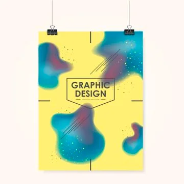 Creative business poster template Stock Illustration