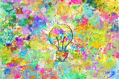 Creative business project Illustrazione stock