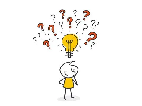 Creative Business Strategy Tips Stickman Illustration Concept Stock Illustration