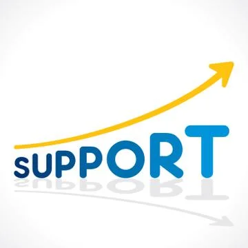 Creative business support graph increase design concept vector Stock Illustration