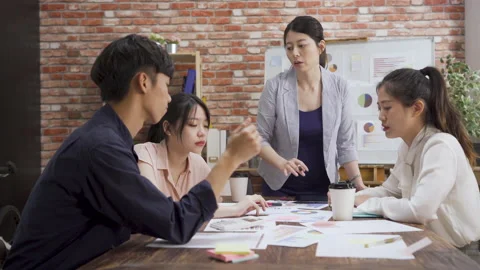 Creative business team working on project Video stock 146549809