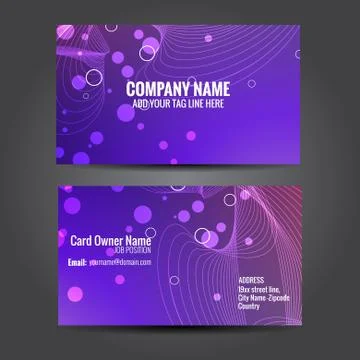 Creative business template Stock Illustration