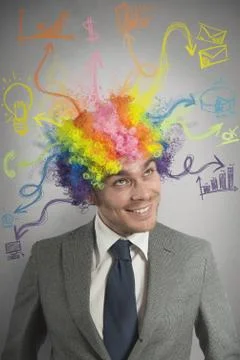 Creative businessman Stock Photos