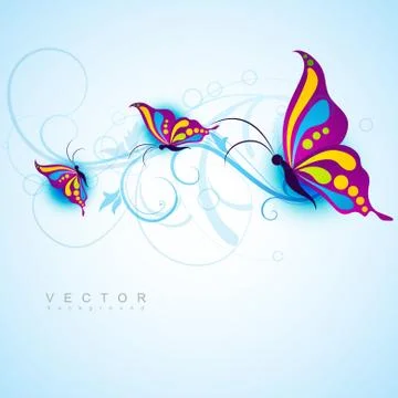 Creative butterfly design Stock Illustration