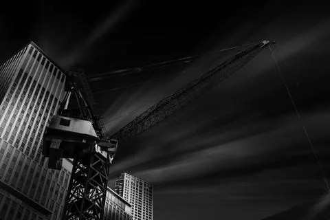 Creative b&amp;w editing of New York buildings Stock Photos