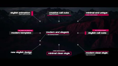 Creative Call Outs 스톡 After Effects