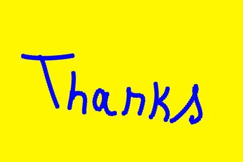Creative calligraphic thank you template design in blue color. Conceptual T.. 스톡 일러스트