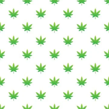 Creative cannabis leaf vector logo icon. Template for CBD Cannabidiol pattern Illustrazione stock