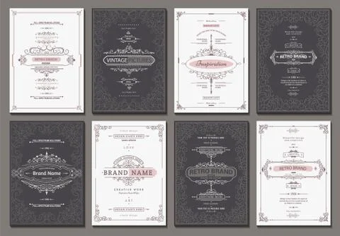 Creative card template Stock Illustration