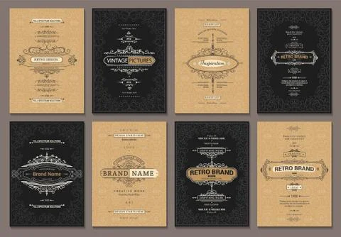 Creative card template Stock Illustration