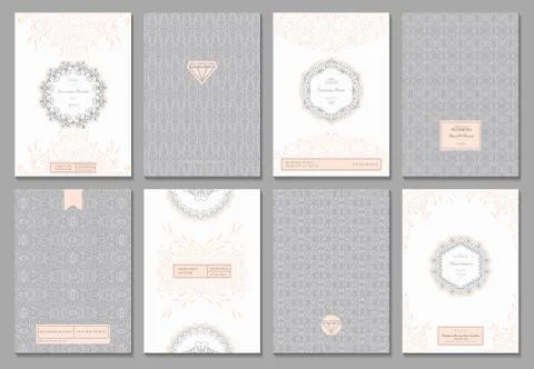 Creative card template Illustrazione stock