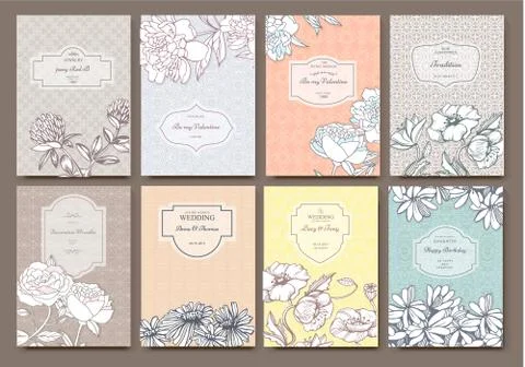 Creative card template Stock Illustration