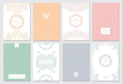 Creative card template Illustrazione stock