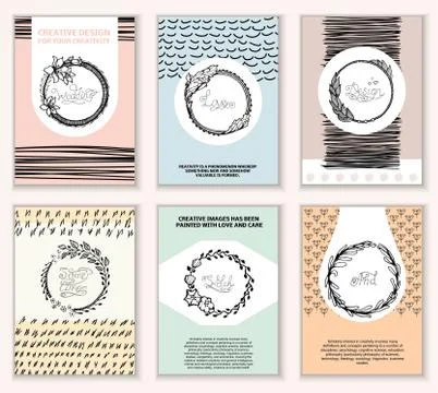 Creative Cards Stock Illustration