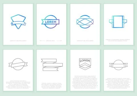 Creative Cards Stock Illustration