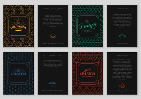 Creative Cards Stock Illustration