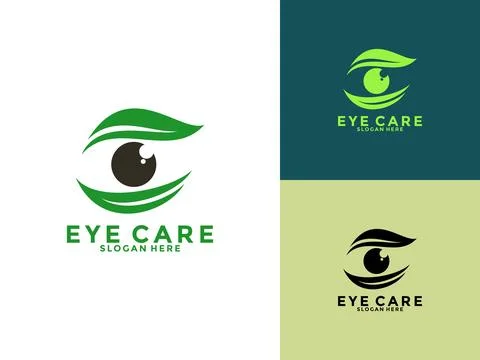 Creative Care Eye Concept Logo Design Template, modern Eye Vision Logo Desi.. Stock Illustration