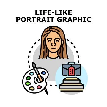 Creative career path developing art and business skills Stock Illustration