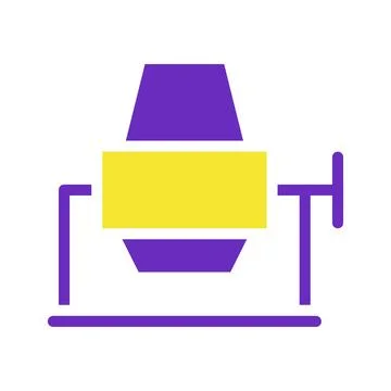 Creative Cement Mixer Illustration for Projects Stock Illustration