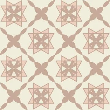 Creative ceramic tile beige monochrome pastel color, trendy symmetrical squar 스톡 일러스트