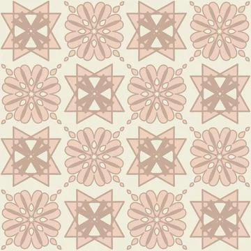 Creative ceramic tile beige monochrome pastel color, trendy symmetrical squar 库存插图