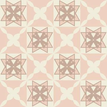 Creative ceramic tile, trendy symmetrical square tile design vector illustrat 스톡 일러스트