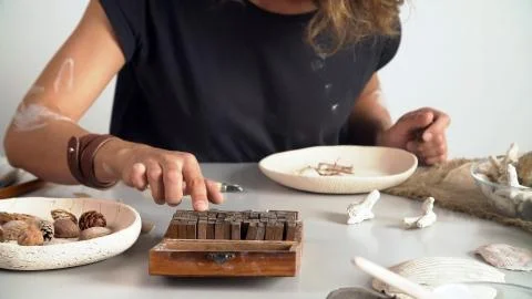 Creative ceramist working in his workshop. small business concept Stock Photos