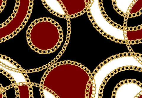 Creative chain pattern. Stock Illustration