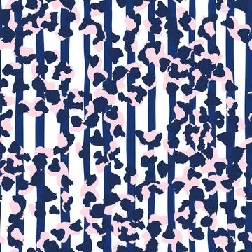 Creative cheetah camouflage seamless pattern. Camo leopard elements backgroun イラスト素材