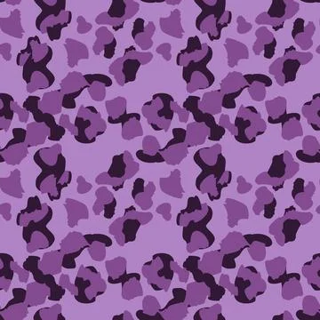 Creative cheetah camouflage seamless pattern. Camo leopard elements backgroun Illustrazione stock