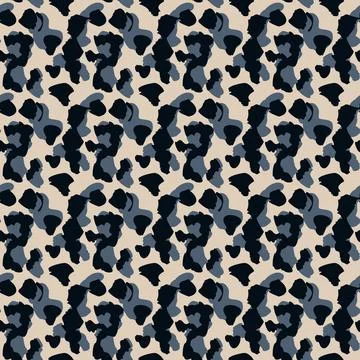Creative cheetah camouflage seamless pattern. Camo leopard elements backgroun イラスト素材