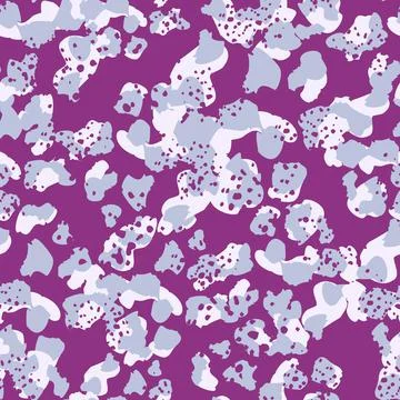 Creative cheetah camouflage seamless pattern. Camo leopard elements backgroun イラスト素材