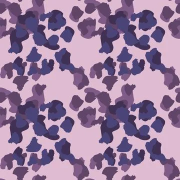 Creative cheetah camouflage seamless pattern. Camo leopard elements backgroun Illustrazione stock