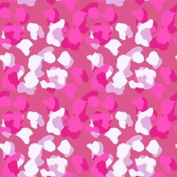 Creative cheetah camouflage seamless pattern. Camo leopard elements backgroun イラスト素材