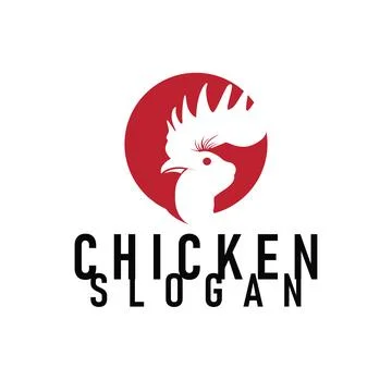 Creative chicken logo with dynamic motion and energetic concept Stock Illustration