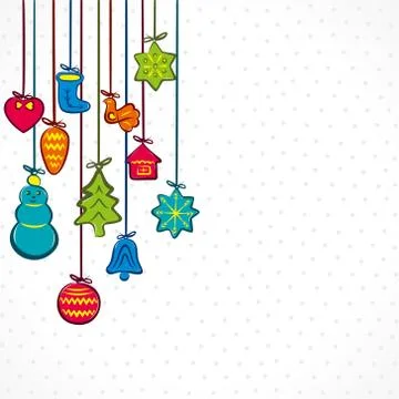 Creative christmas background vector Stock Illustration