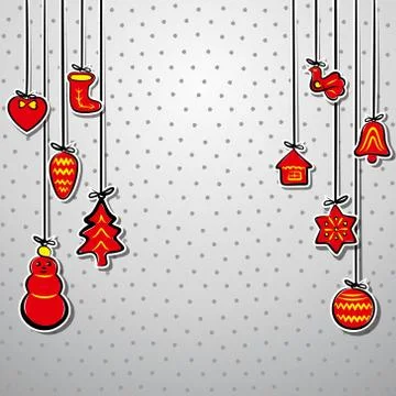 Creative christmas background vector Stock Illustration