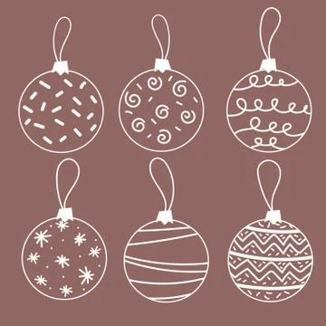 Creative Christmas ball isolated on background Stock Illustration