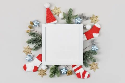 Creative Christmas composition Stock Photos