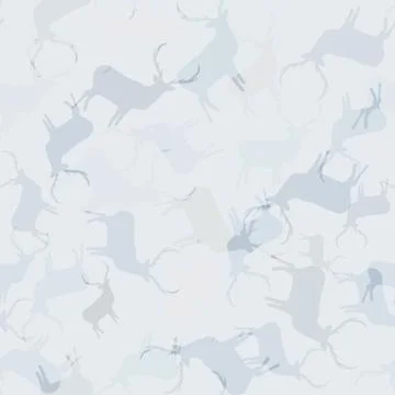 Creative Christmas patterns with deers. + EPS10 Illustrazione stock