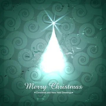 Creative christmas tree design Stock Illustration