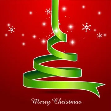 Creative christmas tree Illustrazione stock