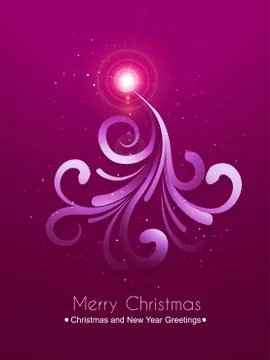 Creative christmas tree Illustrazione stock