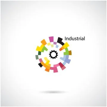 Creative circle abstract vector logo design template. Stock Illustration