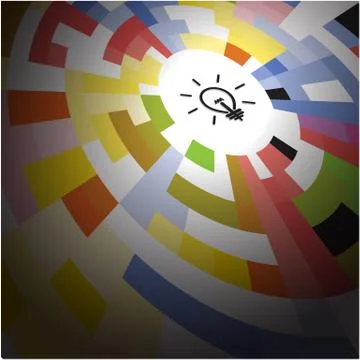 Creative circle abstract vector logo design background. Corporate business te Stock Illustration