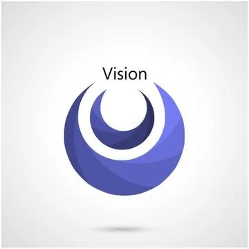 Creative circle abstract vector logo design template. Corporate business tech Stock Illustration